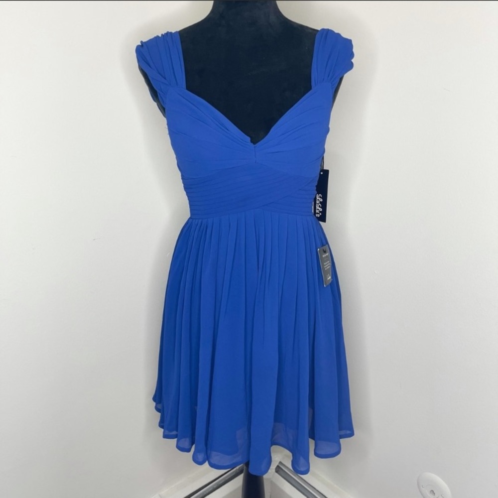 Lulu's Royal Blue Fit & Flare Cocktail Dress